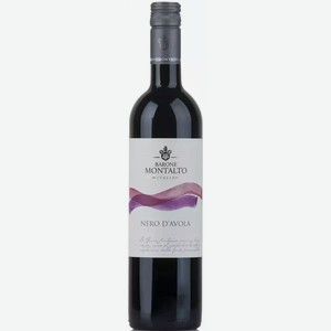 Вино Барон Монтальто Неро Д авола Игт 13-13,5% Кр. П/сух. 0,75л