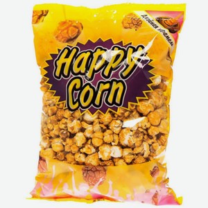 Попкорн Happy Corn двойная карамель пакет 200гр