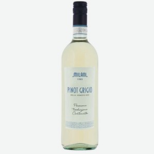 Вино Милани пино гриджио делле венецие, белое, полусухое, 0.75л., 12,5%, Италия