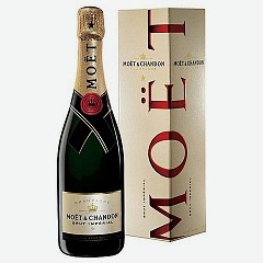 Шампанское Моет&Шандон Брют Империаль, подарочная упаковка, брют, белое, 0.75 л., 12%, Франция