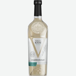 Вино  Вилла Крым Шардоне  бел/сух 13% 0,75л, Россия