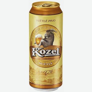 Пиво  Велкопоповицкий козел  св. 4% ж/б 0,45л