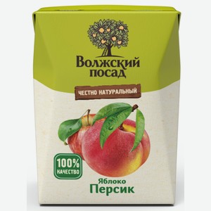 Нектар  Волжский посад  яблоко/персик т/п 0,2л
