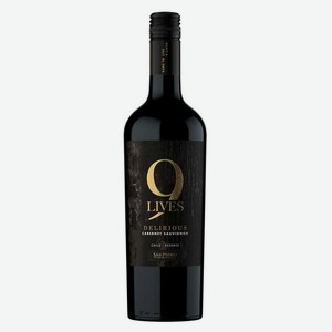 Вино 9 Лайвс Делириус Каберне Совиньон RESERVA DO CENTRAL VALLEY Красное Сухое 0.75л