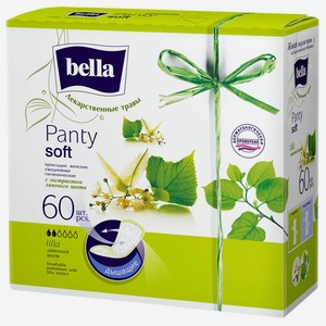 Прокладки ежедневные bella panty софт 60 шт липовый