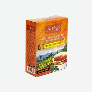 Чай Импра Высокогорный черный листовой 90г Шри-Ланка