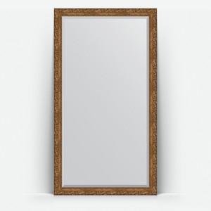 Зеркало напольное с фацетом в багетной раме Evoform виньетка бронзовая 85 мм 110x200 см
