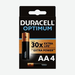 Батарейки Duracell Optimum AA, 4 шт