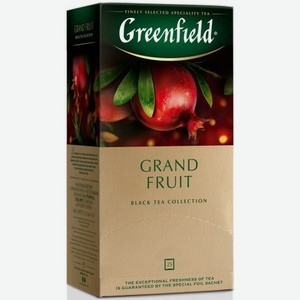 Чай черный Greenfield Grand Fruit с ароматом граната 25 пакетиков