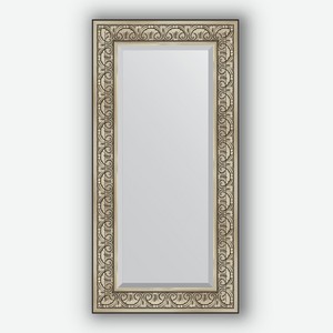 Зеркало с фацетом в багетной раме Evoform барокко серебро 106 мм 60х120 см