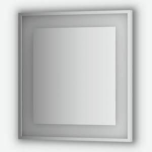Зеркало в багетной раме со встроенным LED-светильником 20 W 70x75 см Evoform