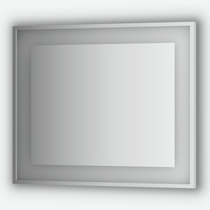Зеркало в багетной раме со встроенным LED-светильником 24 W 90x75 см Evoform