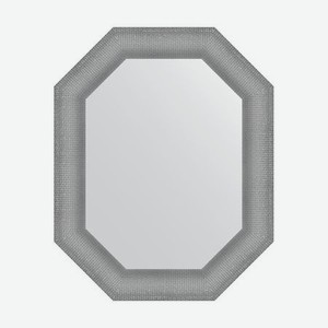 Зеркало в багетной раме Evoform серебряная кольчуга 88 мм 61x76 см