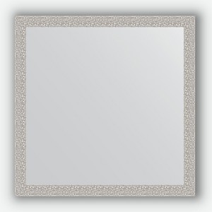 Зеркало в багетной раме Evoform мозаика хром 46 мм 71х71 см
