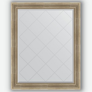 Зеркало с гравировкой в багетной раме Evoform серебряный акведук 93 мм 97x122 см