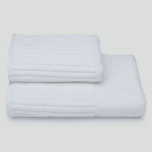Махровое полотенце Cleanelly Basic Cascata белое 50х90 см