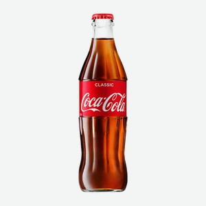 Напиток газированный Coca-Cola Classic, 330 мл, стеклянная бутылка в ...
