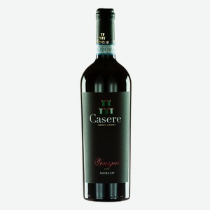 Вино Casere Merlot Venezia красное сухое, 0.75л