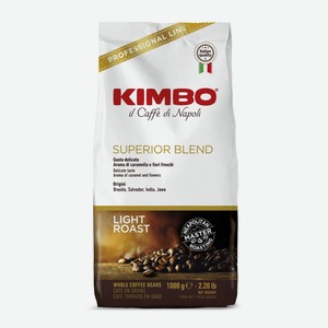 Кофе Kimbo Superior Blend натуральный жареный в зернах, 1кг