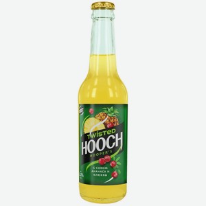 Напиток Hooch Твистед слабоалкогольный со вкусом ананас-клюква газированный, 0.33л