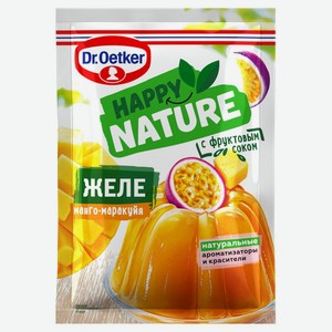 Желе Dr.Oetker Happy Nature с фруктовым соком манго и маракуйи, 41г