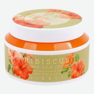 Крем для лица с экстрактом гибискуса Hibiscus Flower Vital Cream 100мл