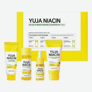 Набор для лица Yuja Niacin 30 Days Brightening Starter (маска 20мл + сыворотка 10мл + тонер 30мл + крем-гель 30мл)