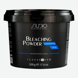 Обесцвечивающий порошок для волос Bleaching Powder Microgranules Blue: Порошок 500г