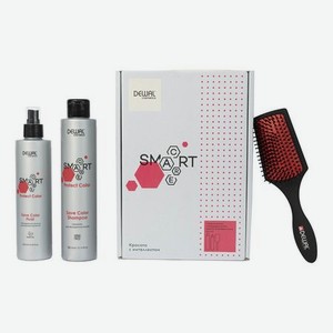 Набор для окрашенных волос Smart Care Protect Color (шампунь 300мл + флюид 250мл + щетка для волос)