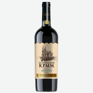Вино ИСТОРИЧЕСКИЙ КРЫМ Бианка-Шардоне белое сухое, 0,75л