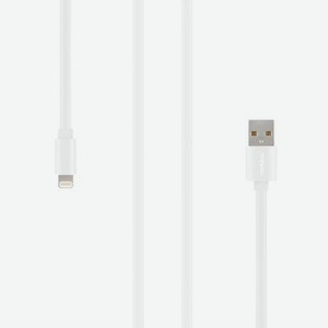 Кабель Rombica Digital MR-01 White USB - Apple Lightning (MFI) плоский ПВХ 1м белый
