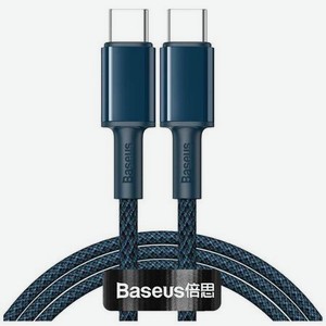 Кабель Baseus High Density Braided USB Type-C - USB Type-C 100W 1m Blue CATGD-03
