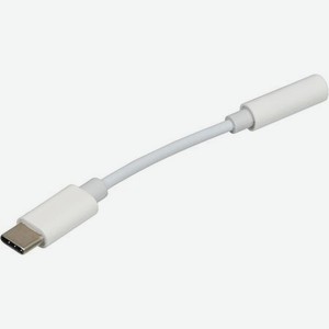 Переходник Jack 3.5 (f)-USB Type-C (m) 0.05м белый