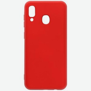Чехол-накладка Krutoff Silicone Case для Samsung Galaxy A20/ A30 (A205/A305) красный