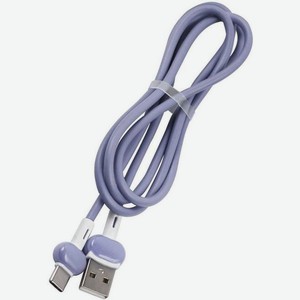 Дата-Кабель Red Line Candy USB - Type-C, фиолетовый