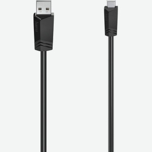 Кабель Hama H-200605 00200605 ver2.0 USB A(m) USB Mini B (m) 0.75м черный