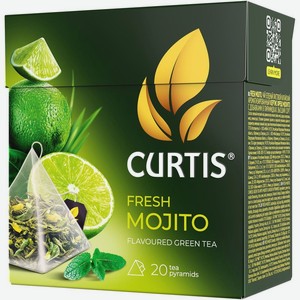 Чай зеленый Curtis Fresh Mojito в пирамидках 20х1.7 г