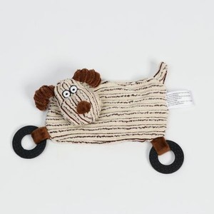 Игрушка для собак Пижон текстильная с резиновыми кольцами «Собачка»