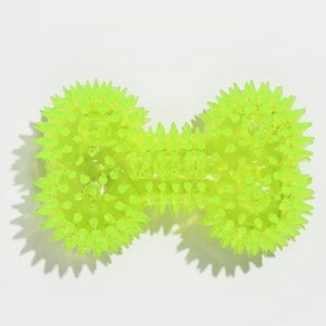 Игрушка для собак Пижон «Светящаяся кость» 10.5 см жёлтая