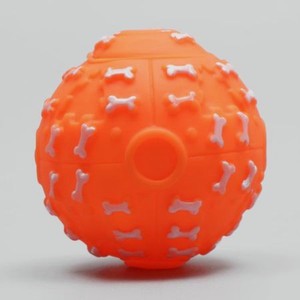 Игрушка для собак Пижон «Бум косточек» оранжевая