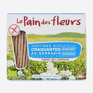 Хлебцы диетические из гречневой муки без соли Pain des fleurs 150г ...