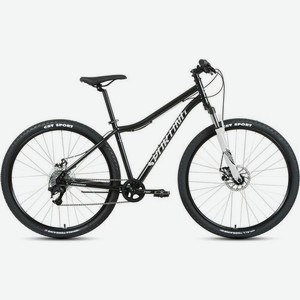 Велосипед FORWARD Sporting 29 2.2 D (2022), горный (взрослый), рама 19 , колеса 29 , черный/белый, 14.39кг [rbk22fw29932]
