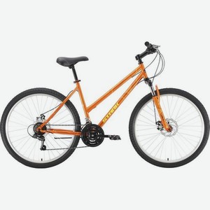 Велосипед STARK Luna D Steel (2022), городской (взрослый), рама 18 , колеса 26 , оранжевый/желтый, 15.9кг [hq-0005207]
