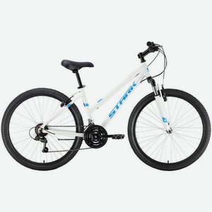 Велосипед STARK Luna 26.1 V (2021), городской (взрослый), рама 18 , колеса 26 , белый/голубой, 15.9кг [hq-0005491]