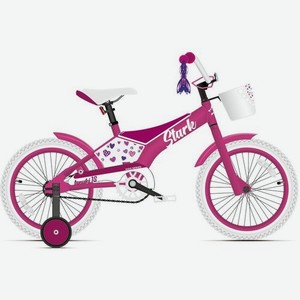 Велосипед STARK Tanuki 18 Girl (2021), городской (детский), рама 10 , колеса 18 , розовый/фиолетовый, 10.5кг [hq-0004372]