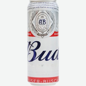 Пиво Bud светлое 5%, 450 мл