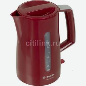 Чайник электрический Bosch TWK3A014, 2400Вт, красный