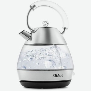 Чайник электрический KitFort КТ-678, 2200Вт, серебристый