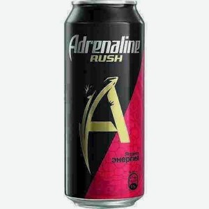 Энергетический Напиток Adrenaline Rush Ред 0,449л Ж/б