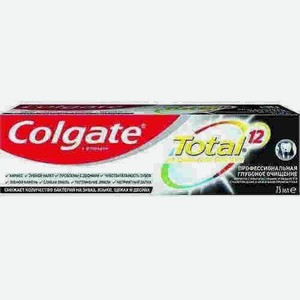 Зубная Паста Colgate Тотал 12 Глубокое Очищение 75мл